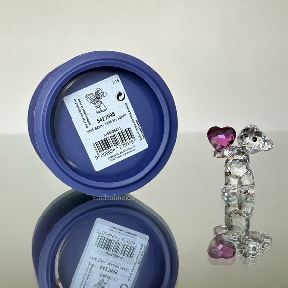 Swarovski Other - SOLD - Swarovski Crystal Kris Bear Take My Heart Love Bear Holding Heart 5427995